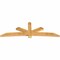 Ekena Millwork Alberta Rough Sawn Timber Gable Bracket, Western Red Cedar, 108"W x 36"H x 4"D x 6"F, 8/12 Pitch GBW108X36X0406ALB00RWR - alternate 4